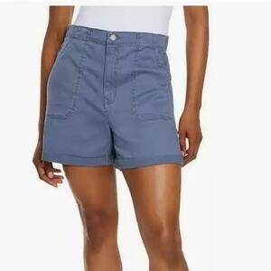 Gloria Vanderbilt Utility Shorts Women’s Size S Trendy Blue Casual Stretch Cargo